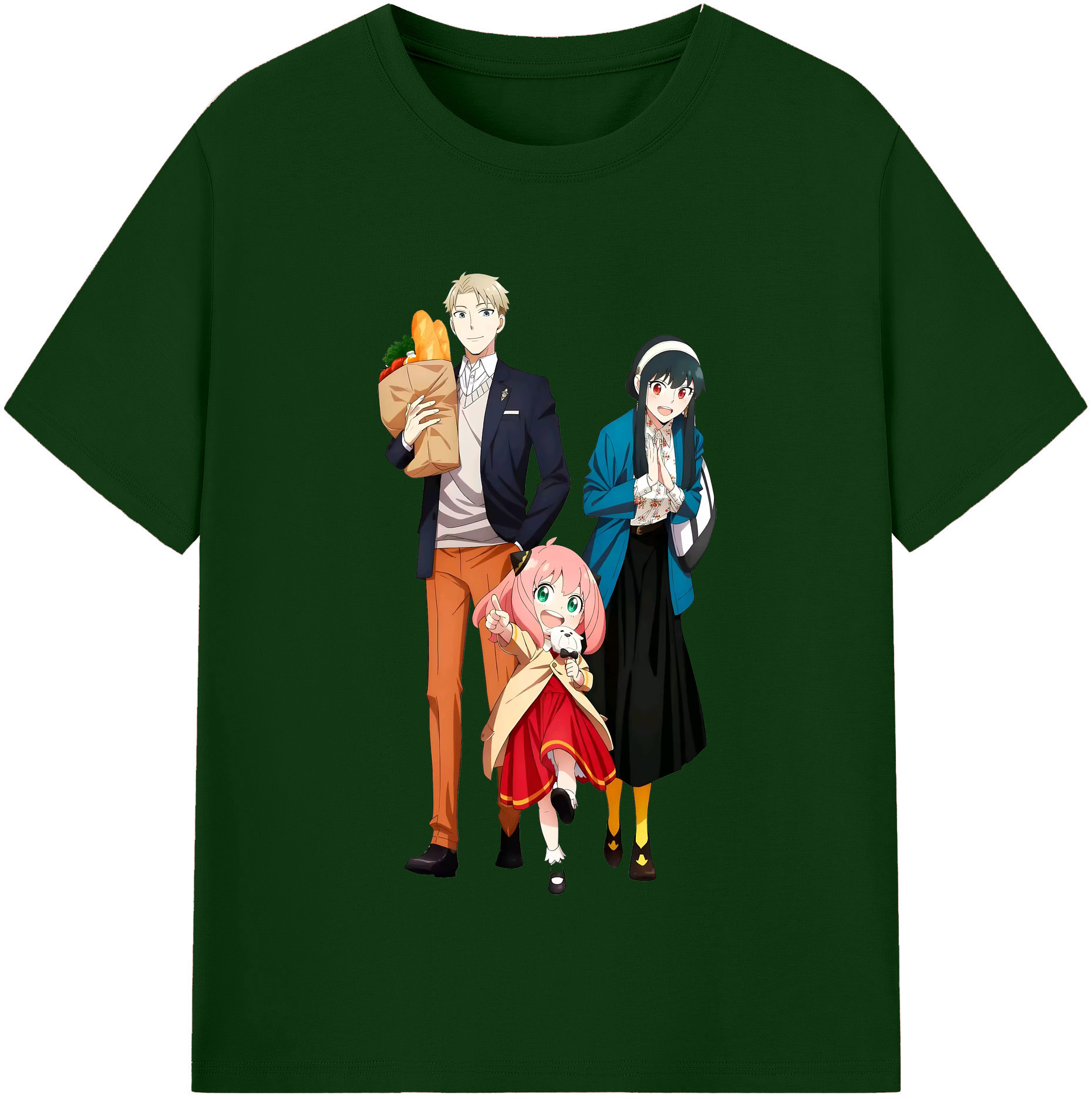 （画像用） SPY×FAMILY间谍家家酒 綿100％半袖Tシャツ（フロントプリント）